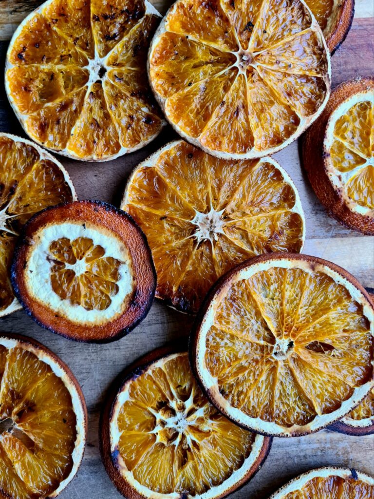 Illustration des oranges séchées